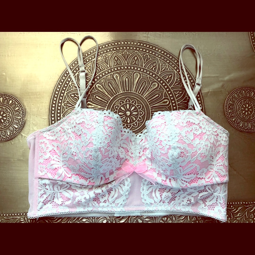 Lace underwire bra